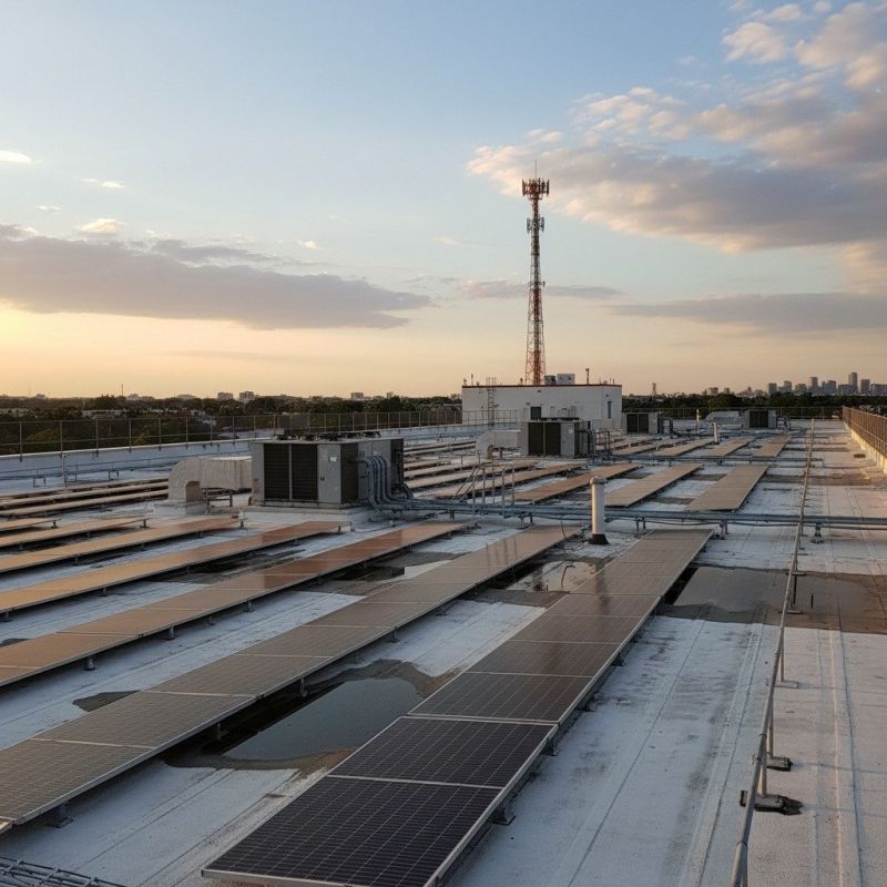 Roof Solar Installation detail